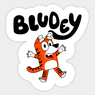 BluDey! Orange Variation B Sticker